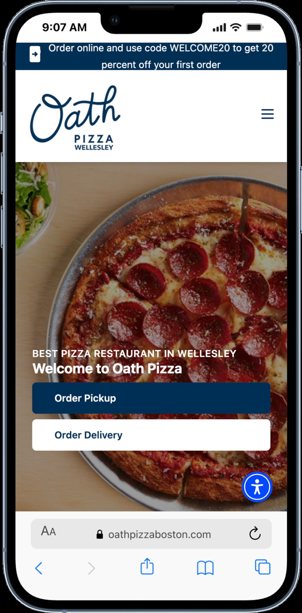Branded mobile ordering app by Chowly